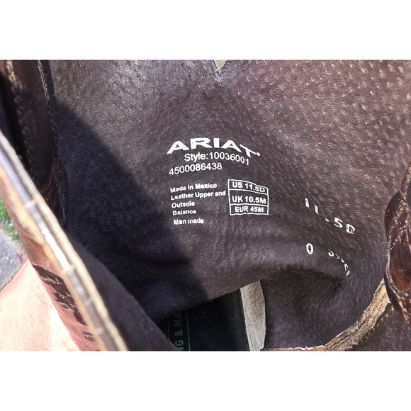 Ariat Circuit Patriot USA Flag Cowboy Boots 11.5D Western Ranch Cowboycore